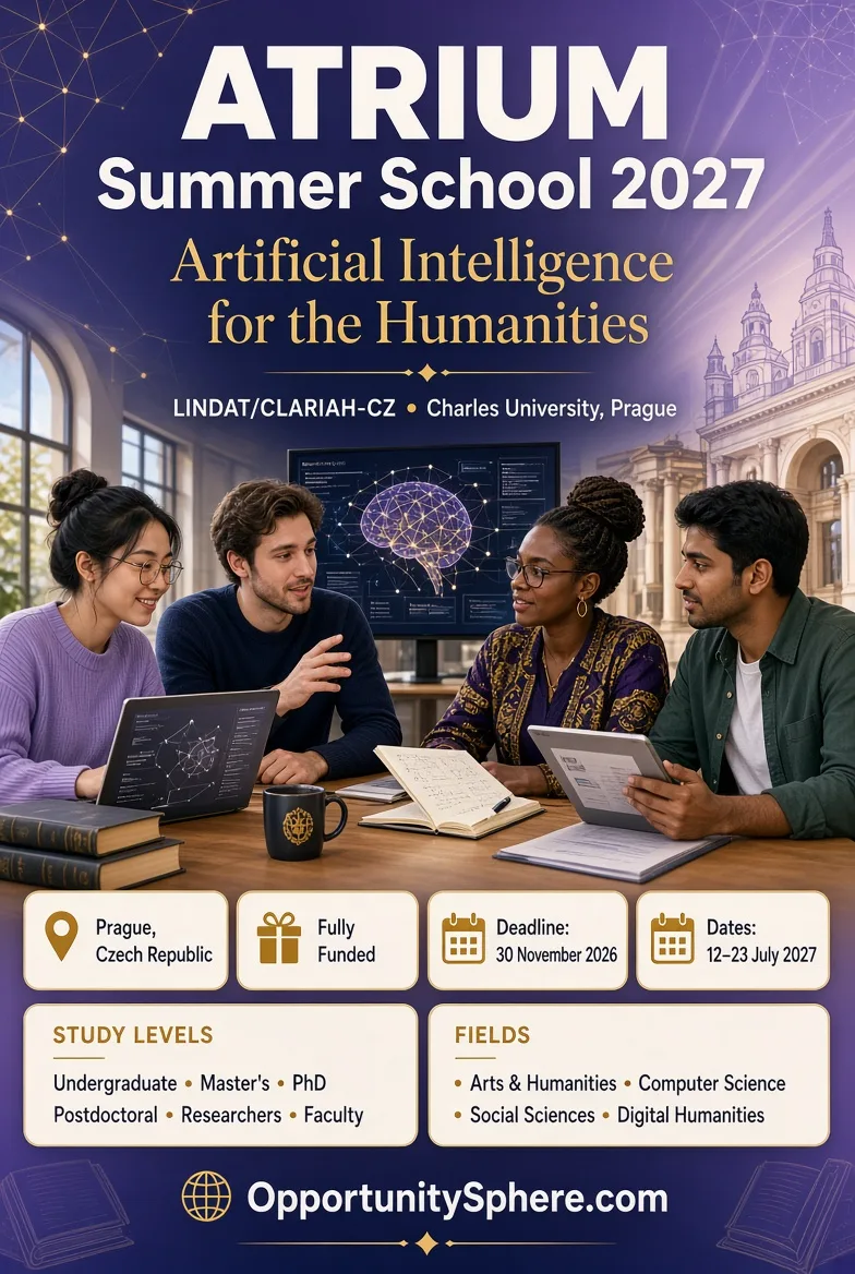 ATRIUM Summer School 2027: Artificial Intelligence for the Humanities