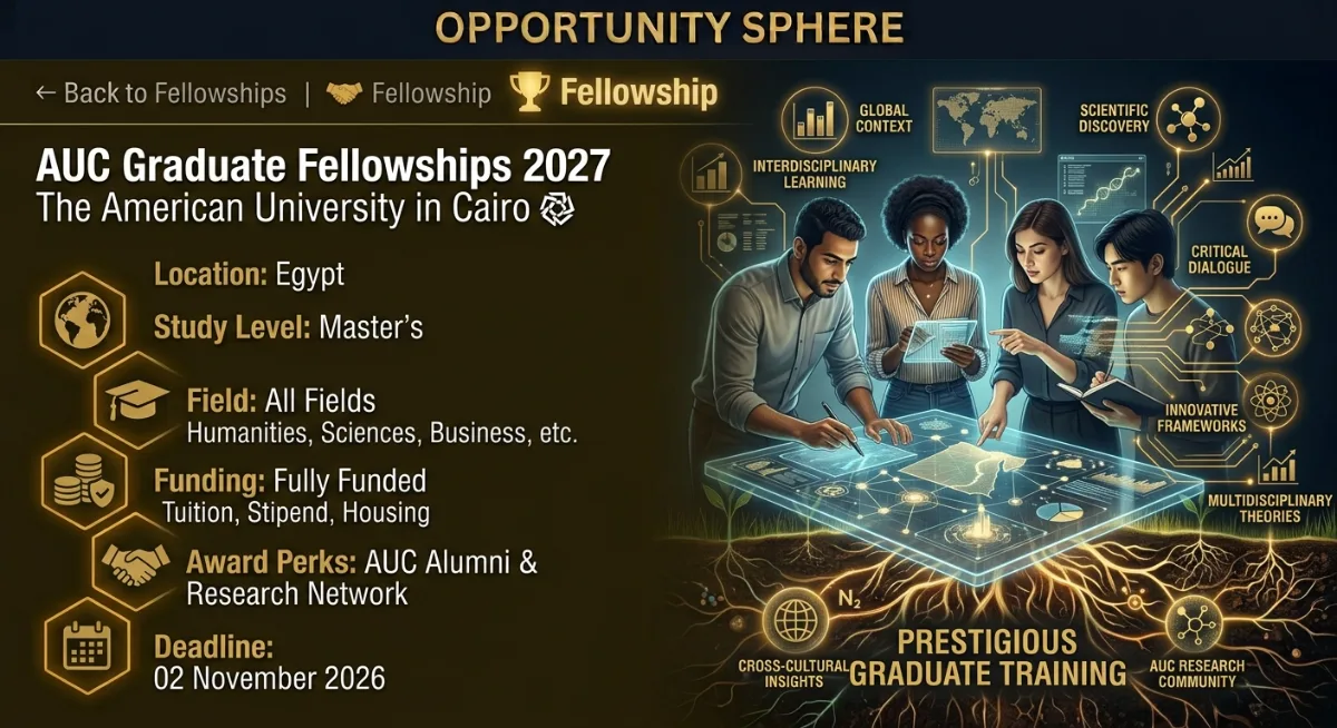 AUC Graduate Fellowships 2027
