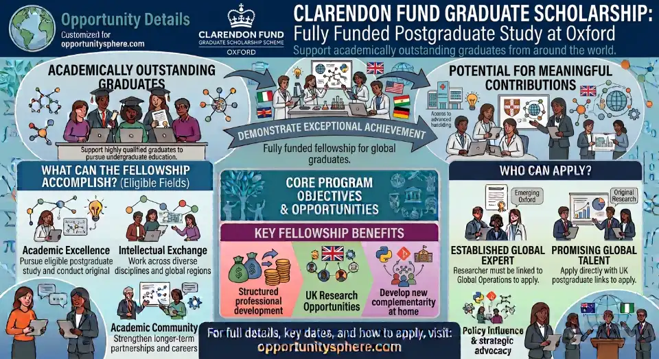 Clarendon Fund Scholarships 2027 – University of Oxford