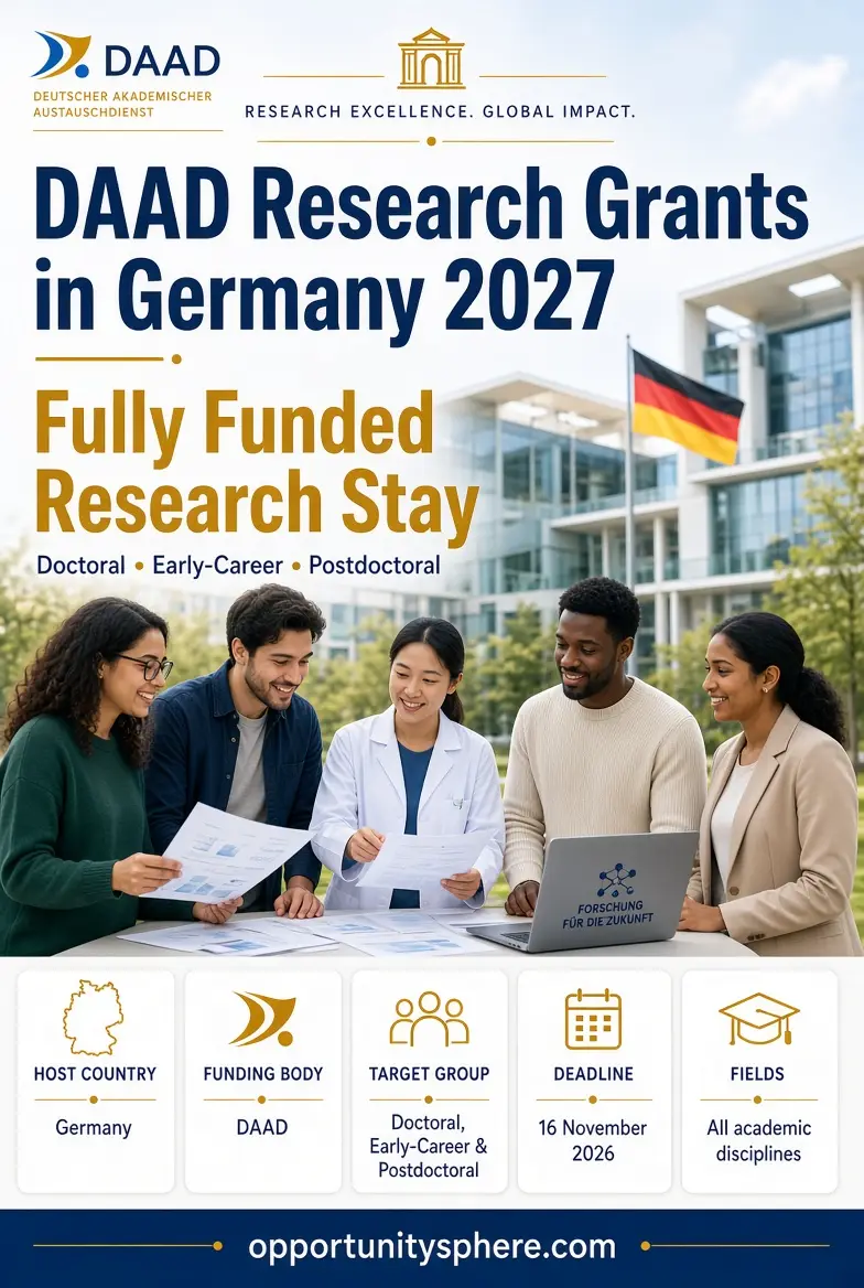 DAAD Research Grants in Germany 2027