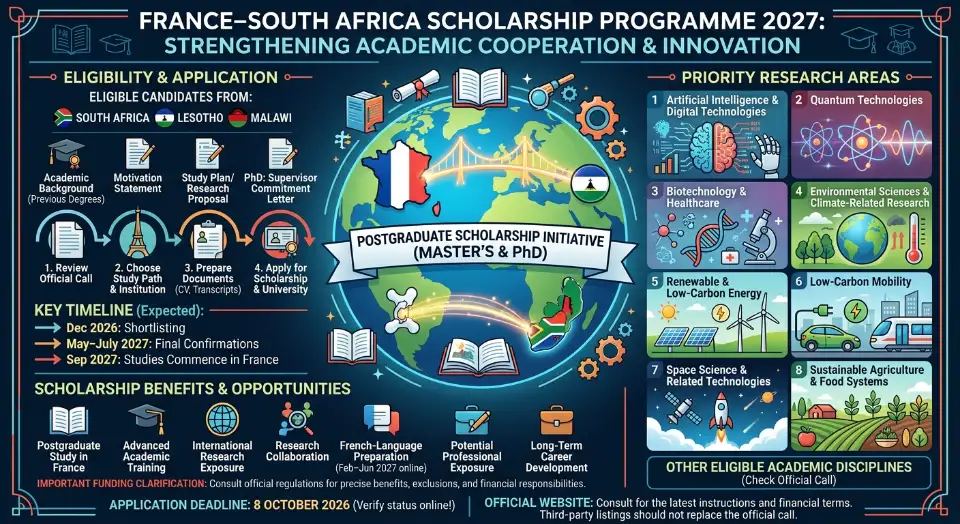 France–South Africa Scholarship Programme 2027
