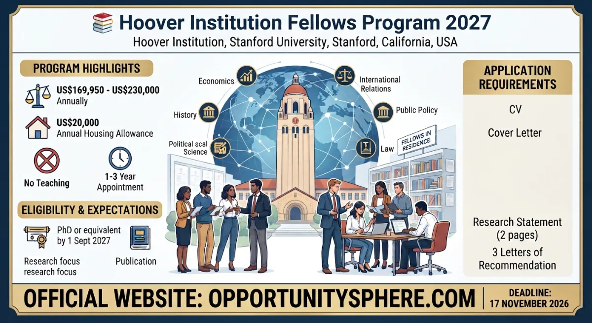 Hoover Institution Fellows Program 2027