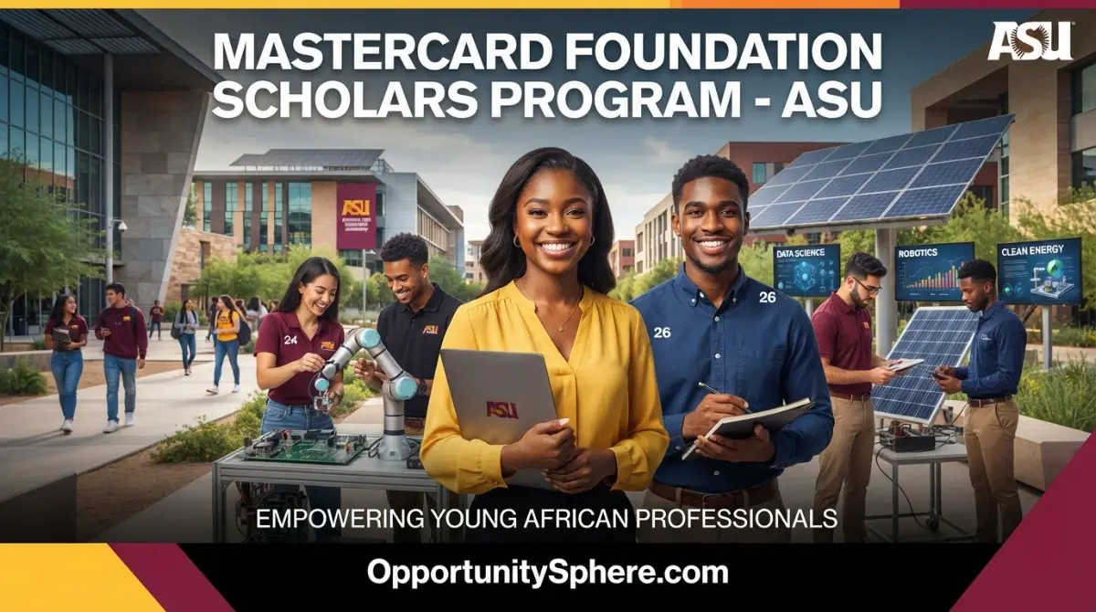 Mastercard Foundation Scholars Program – Innovation and Technology at Arizona State University