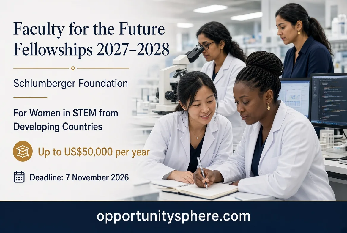 Schlumberger Foundation Faculty for the Future Fellowships 2027–2028