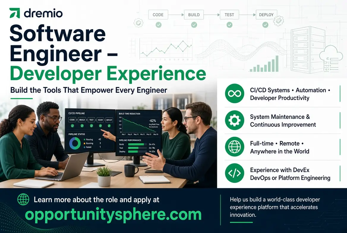 SOFTWARE ENGINEER – DEVELOPER EXPERIENCE — DREMIO