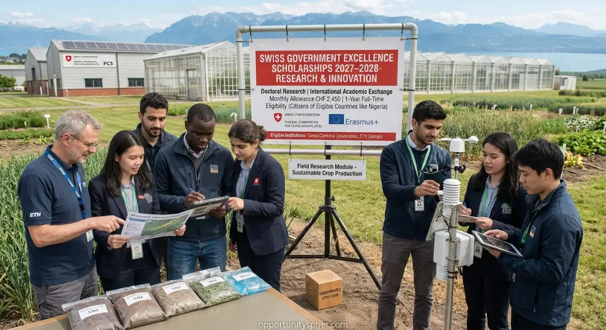 Swiss Government Excellence Scholarships 2027–2028