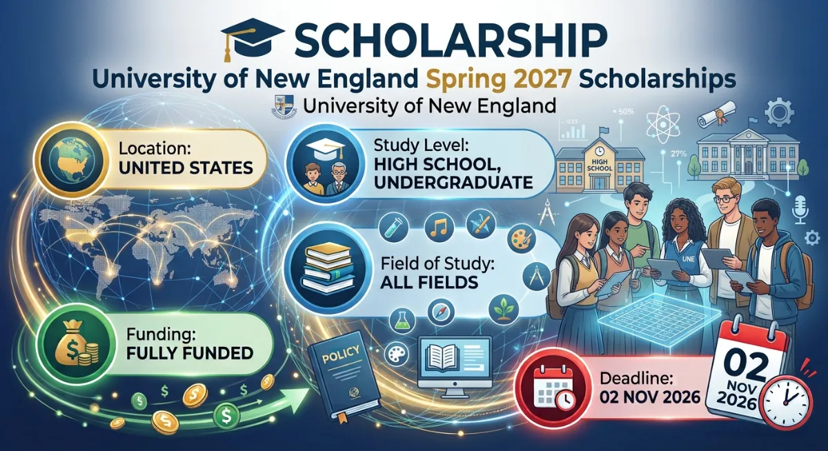 University of New England Spring 2027 Scholarships