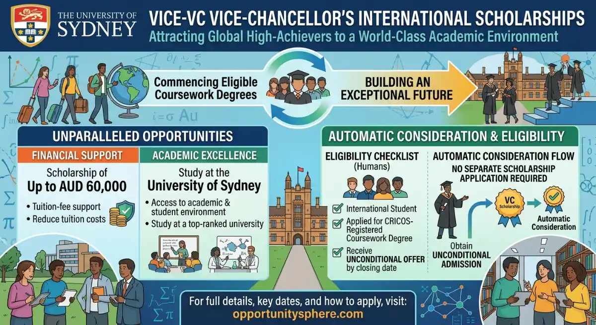 University of Sydney Vice-Chancellor's International Scholarships-round 2